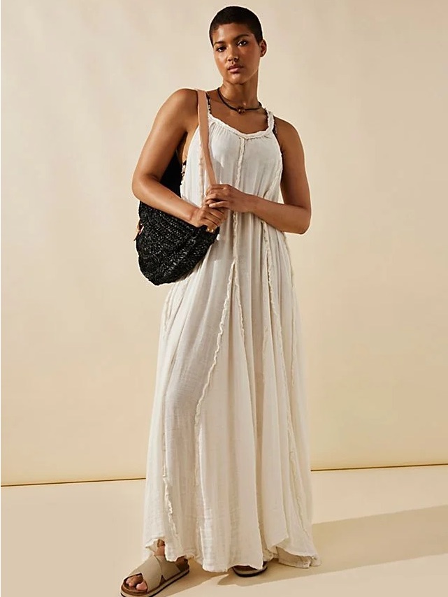 Free People Mckinley Maxi Dress In Crme Brle